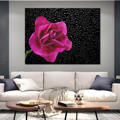 Big Size Flower Different Images Handmade Oil Painting Canvas Prints For Wall Decoration