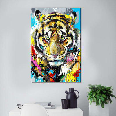 Animal Design Canvas Prints With Handmade Oil Painting Large Size On The Wall