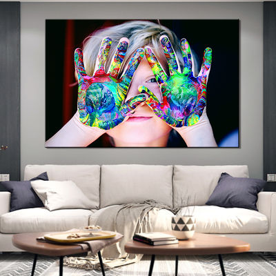 Happy Baby Oil Painting One Panel Large Size Wall Decoration Best Sales