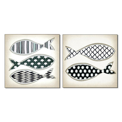 Fish Images Canvas Prints Spray Painting Popular In The Europe Market Minimalist Modern Design