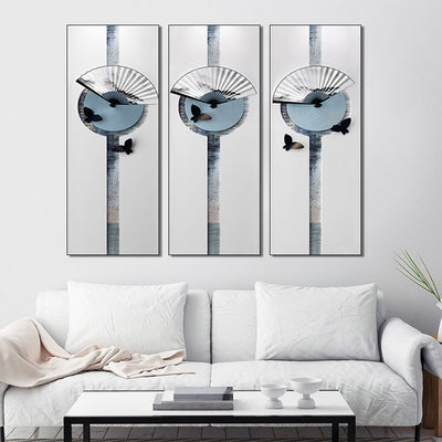 Three Panels Canvas Prints Wooden Frame Wall Decoration Products Minimalist Modern Design