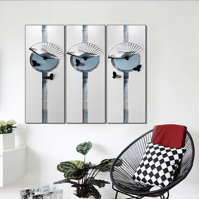 Three Panels Canvas Prints Wooden Frame Wall Decoration Products Minimalist Modern Design