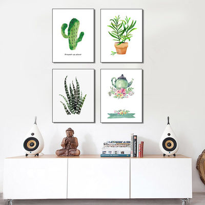 Small Cute Plants Design Canvas Prints For Wall Decoration Office Or Home Decoration