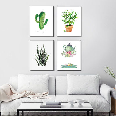 Small Cute Plants Design Canvas Prints For Wall Decoration Office Or Home Decoration