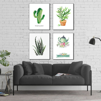 Small Cute Plants Design Canvas Prints For Wall Decoration Office Or Home Decoration