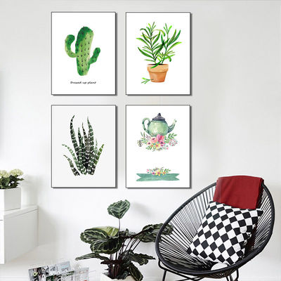 Small Cute Plants Design Canvas Prints For Wall Decoration Office Or Home Decoration