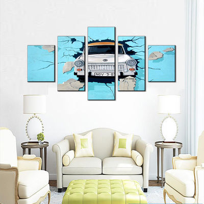 Creative Wall Decoration Office Decor 5-panels canvas prints in the room wall or door
