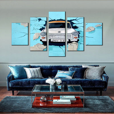 Creative Wall Decoration Office Decor 5-panels canvas prints in the room wall or door