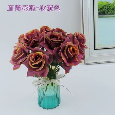 Indoor And Outdoor Decor Flowers Party Decoration Artificial Rose Flowers In Red Color