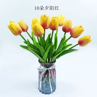 PU Tulip Enduring Flower Plastic Flower For Home Decoration Large Quantity Supplier