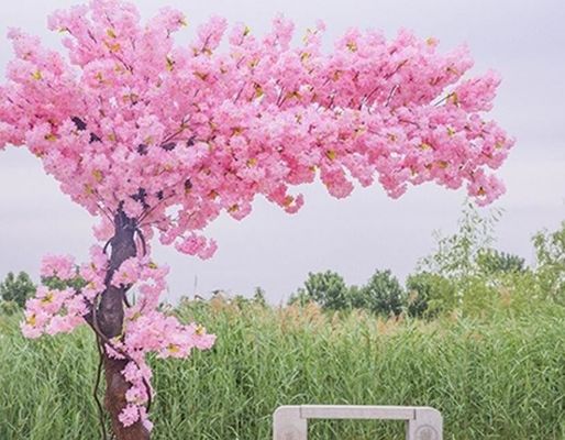 Popular Artificial Flower For Event Decor Cherry Blossoms In Pink Color Best Sales