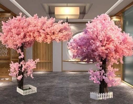 Popular Artificial Flower For Event Decor Cherry Blossoms In Pink Color Best Sales