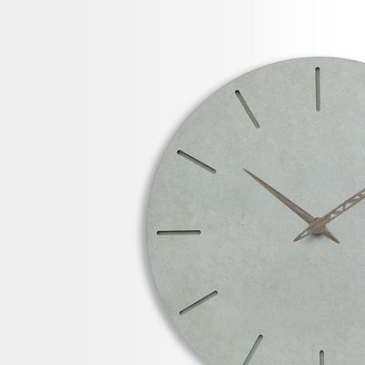 Eco-Friendly Home Deocration Wall Clock Grey Mdf Silent Wall Clock