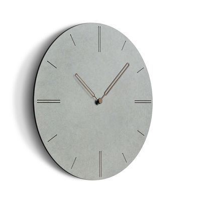 Eco-Friendly Home Deocration Wall Clock Grey Mdf Silent Wall Clock