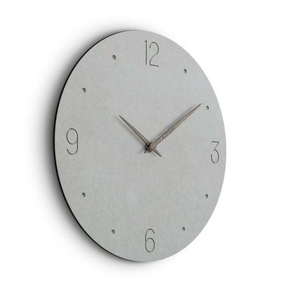 Simple And Nature Design Mdf Silent Wall Clock Wall Decration Large Size Wall Clock