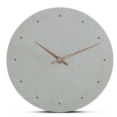 Simple And Nature Design Mdf Silent Wall Clock Wall Decration Large Size Wall Clock