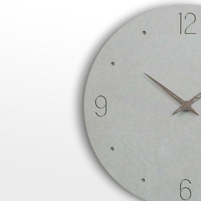 Simple And Nature Design Mdf Silent Wall Clock Wall Decration Large Size Wall Clock
