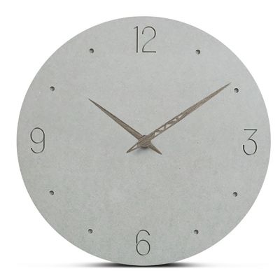 Simple And Nature Design Mdf Silent Wall Clock Wall Decration Large Size Wall Clock