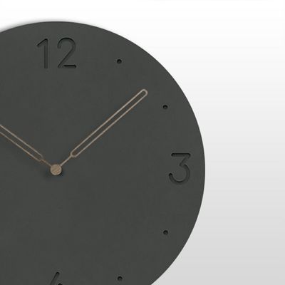 Black 5mm Mdf Wall Clock Living Room Decoration Silent Wall Clock