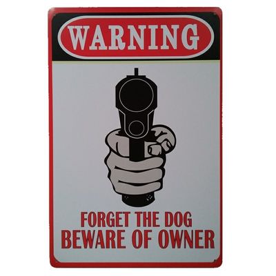 Indoor Outdoor Warning Signs Home Decoration Tin Signs Vintage Effect Design Signs