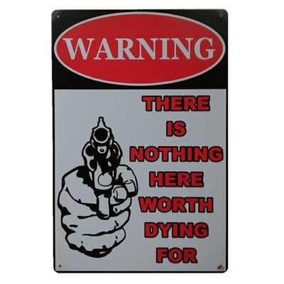 Indoor Outdoor Warning Signs Home Decoration Tin Signs Vintage Effect Design Signs