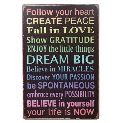 Colorful Route 66 Funny Metal Sign 20*30cm Or Customize Design Size Home Decoration