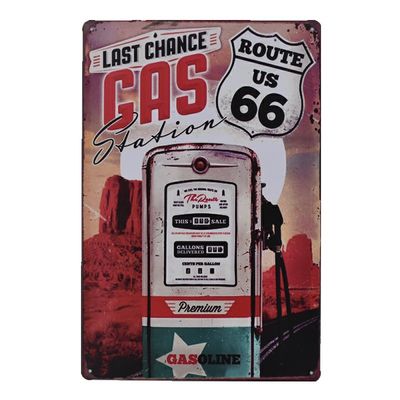Colorful Route 66 Funny Metal Sign 20*30cm Or Customize Design Size Home Decoration