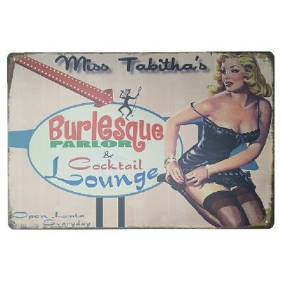 Metal Poster Revolution Dad's Garage Distressed Retro Vintage Tin Sign