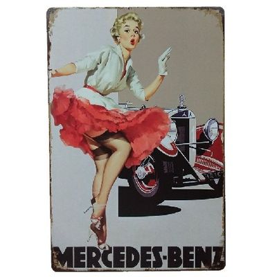 Wholesale Beauty Decor Retro Vintage Metal Funny Tin Poster Home Decoration