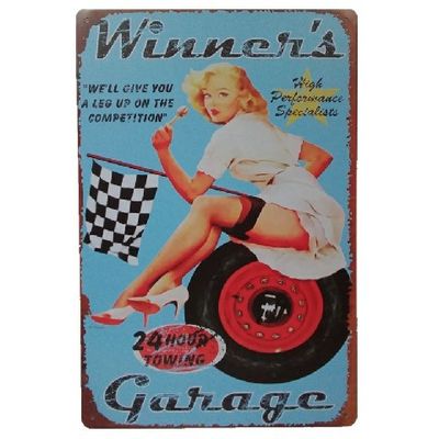 Wholesale Beauty Decor Retro Vintage Metal Funny Tin Poster Home Decoration