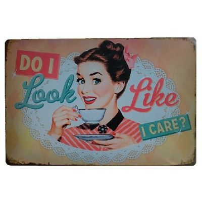 Negative Positive Retro Tin Signs, Metal Poster For Wall Cafe House Bar Club Pub Hotel Garden Kitchen Decor Christmas
