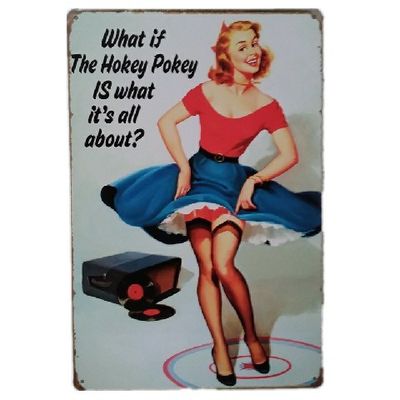 20*30cm Cafe Club Decor European And American Retro Metal Paintings, Hanging Metal Poster Sheet, Iron Signage Crafts Collection