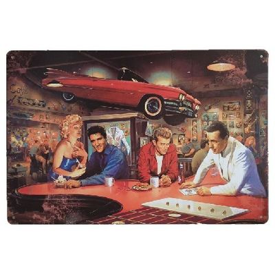 20*30cm Cafe Club Decor European Funny Tin Sign Poster Custom Metal Sign Wall Decor