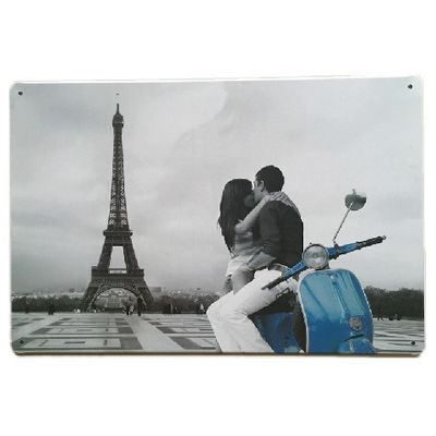 20*30cm Rectangular Custom Made Metal Poster, Metal Wall Rock Metal Tin Sign
