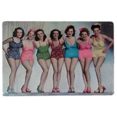 Premium Character design Tin Signs, Rectangular Metal Advertising Tin Sign For Poster Wall