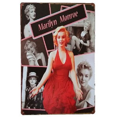 Wholesale Custom Embossed Home Wall Decor Metal Crafts Vintage Tin Poster Signs Beautiful Girls