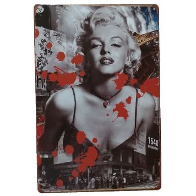 Wholesale Custom Embossed Home Wall Decor Metal Crafts Vintage Tin Poster Signs Beautiful Girls