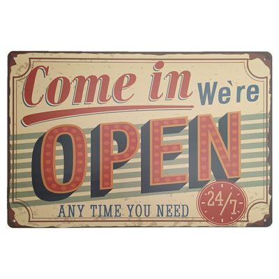 China Wholesale Wall Decoration Custom Size Vintage Metal Poster ,Tin Signs
