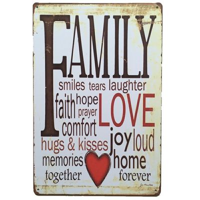 China Wholesale Wall Decoration Custom Size Vintage Metal Poster ,Tin Signs