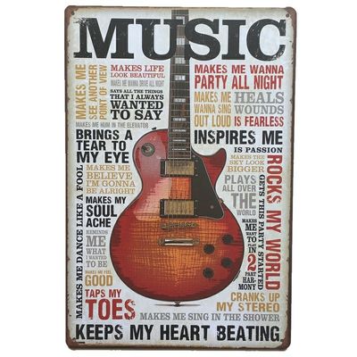 Factory Price Custom Design Tin Signs, Vintage Printed Metal Sign For Home Decor