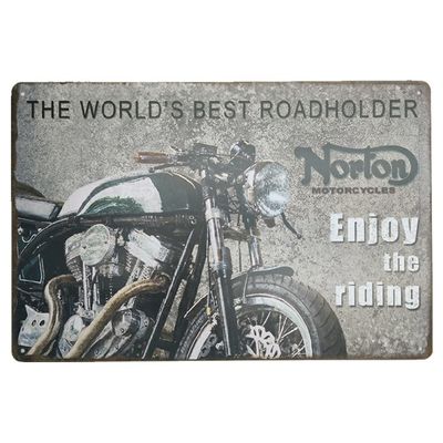 Popular cheap custom size square classic car plate wall decoration vintage metal sign old tin signs