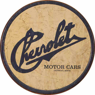 Round Metal Sign, Decorative Metal Plate Plaques Wall Hanging Car Tin Poster