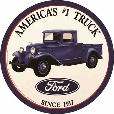 Round Metal Sign, Decorative Metal Plate Plaques Wall Hanging Car Tin Poster