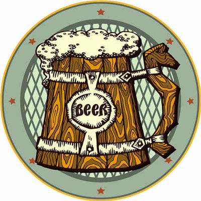 Retro Decor Wall Hanging Metal Tin Signs,Round Metal Posters 30cm 25cm 20cm Warining Sign