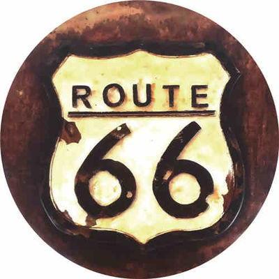 motorcycle Bar Decorative Metal Signs, Wall Art Painting Tin Sign, Round 30cm Tin Poster