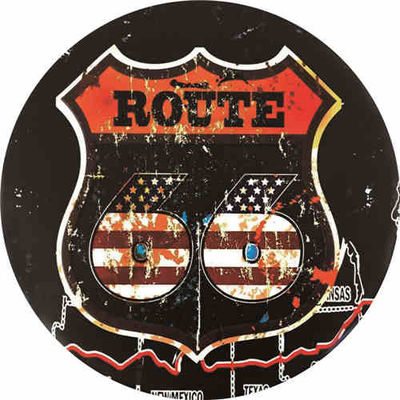 motorcycle Bar Decorative Metal Signs, Wall Art Painting Tin Sign, Round 30cm Tin Poster