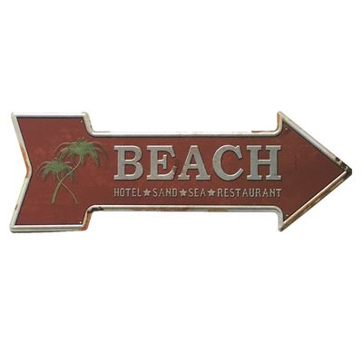 Closed Tin Sign Design,Vintage Tin Sign,Metal Poster For Retailer Arrow Shape Metal Signs