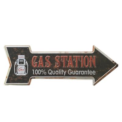 Closed Tin Sign Design,Vintage Tin Sign,Metal Poster For Retailer Arrow Shape Metal Signs