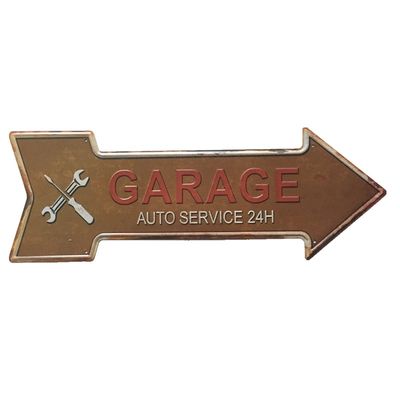 Arrow Shape Custom Made Metal Poster,Vintage Tin Sign,Metal Wall Poster Safe Sign
