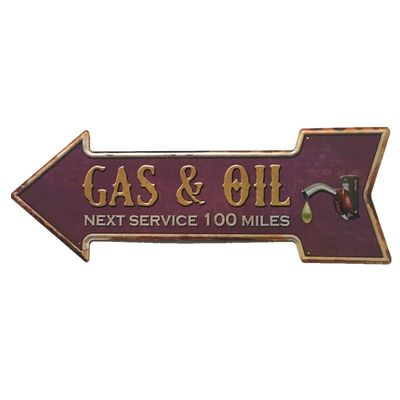 Arrow Shape Custom Made Metal Poster,Vintage Tin Sign,Metal Wall Poster Safe Sign